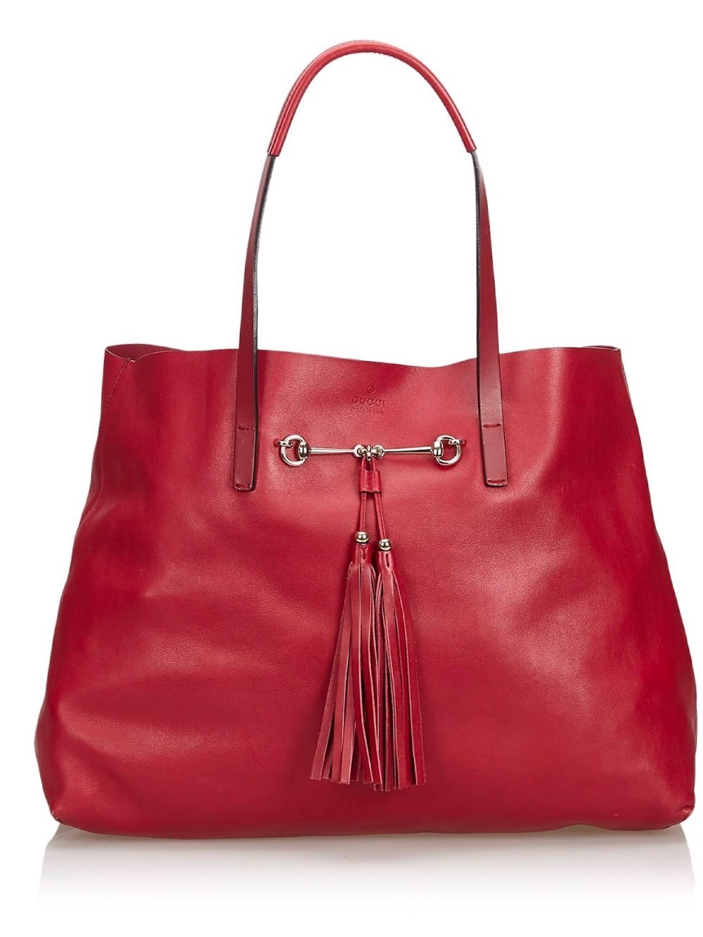 Gucci Red Horsebit Park Avenue Large